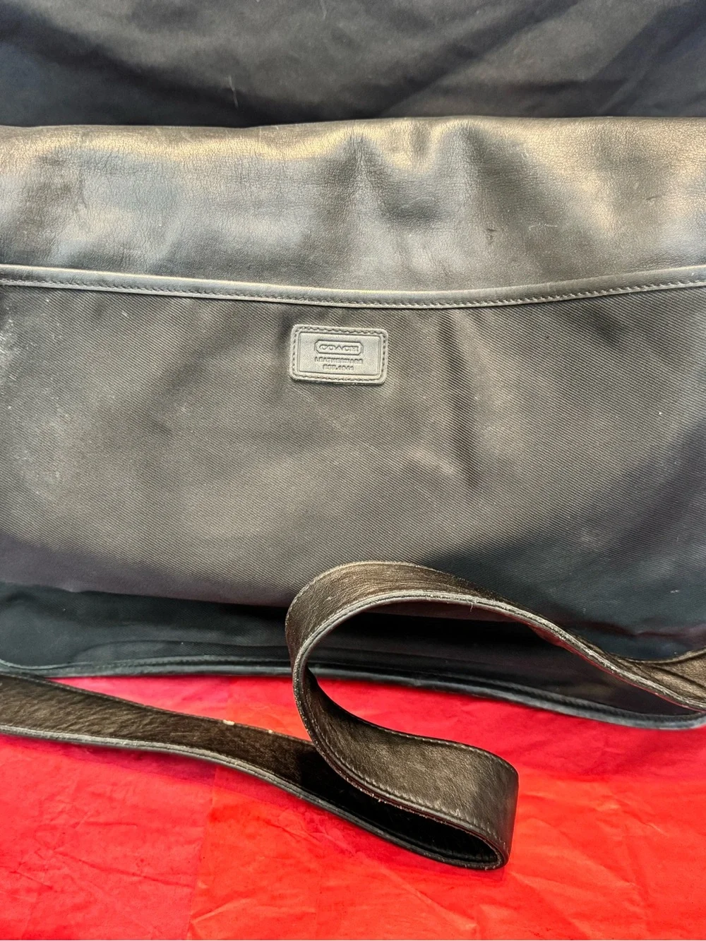 Coach Leather Laptop Messenger Bag Style 5100 – B0L Serial – Business Briefcase